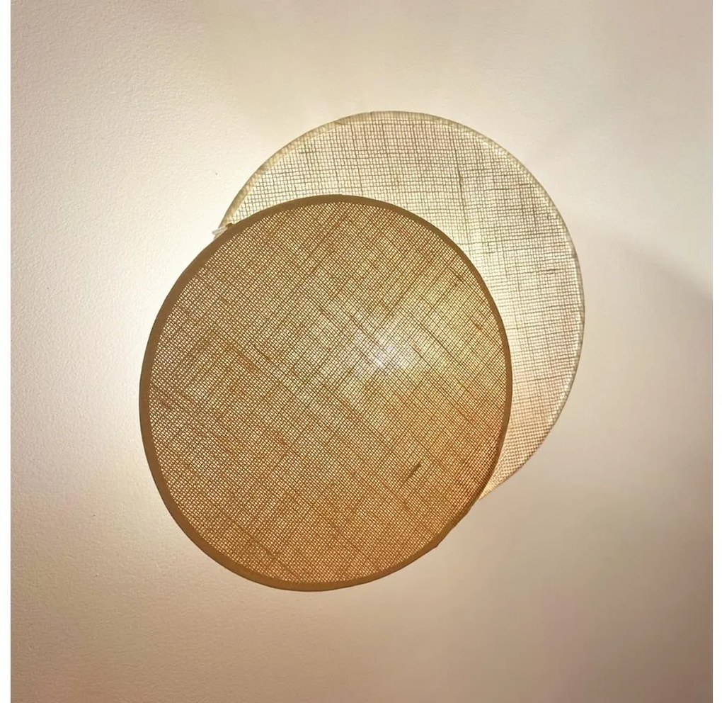 Brilagi - Nástenné svietidlo CIRCLES 1xE27/15W/230V 45x45 cm béžová/krémová