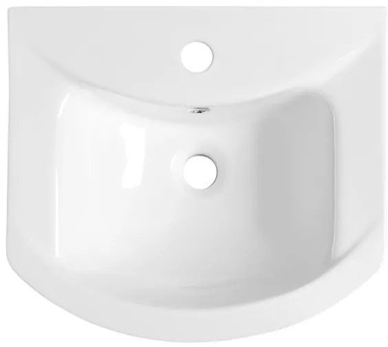 Aqualine - Zapustené umývadlo ZERO 45,5x40 cm keramika/biela