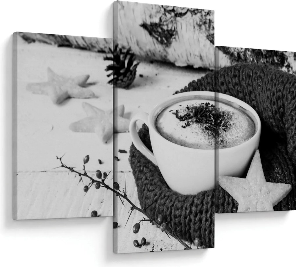 Obraz - Zimné cappuccino (90x60 cm)