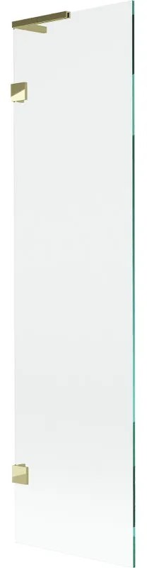 Mexen, Mexen Lunar L 1-krídlová vaňová zástena 50 x 150 cm, transparentná, zlatá - 897L-050-000-50-00