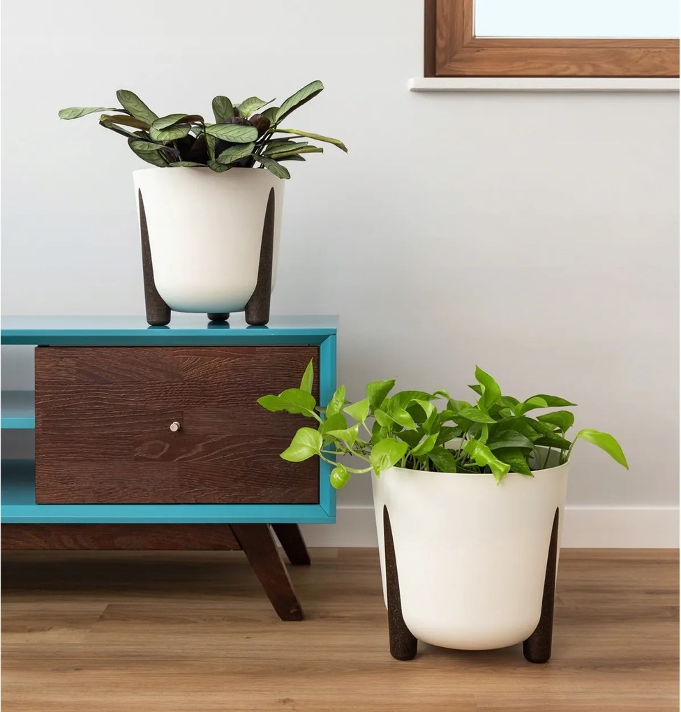 Kvetináč MOSS ECO III 34 cm kávovo hnedý