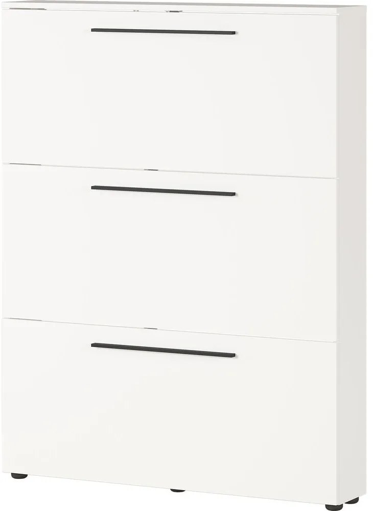 Biela výklopná skrinka na topánky Utah - Germania