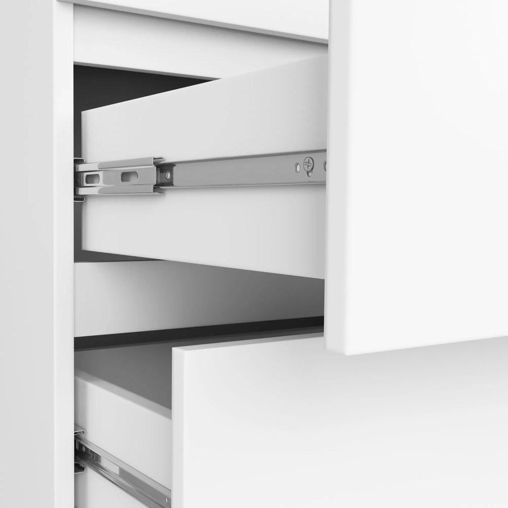 Komoda Kuba 60 cm - 6 šuplíkov biela
