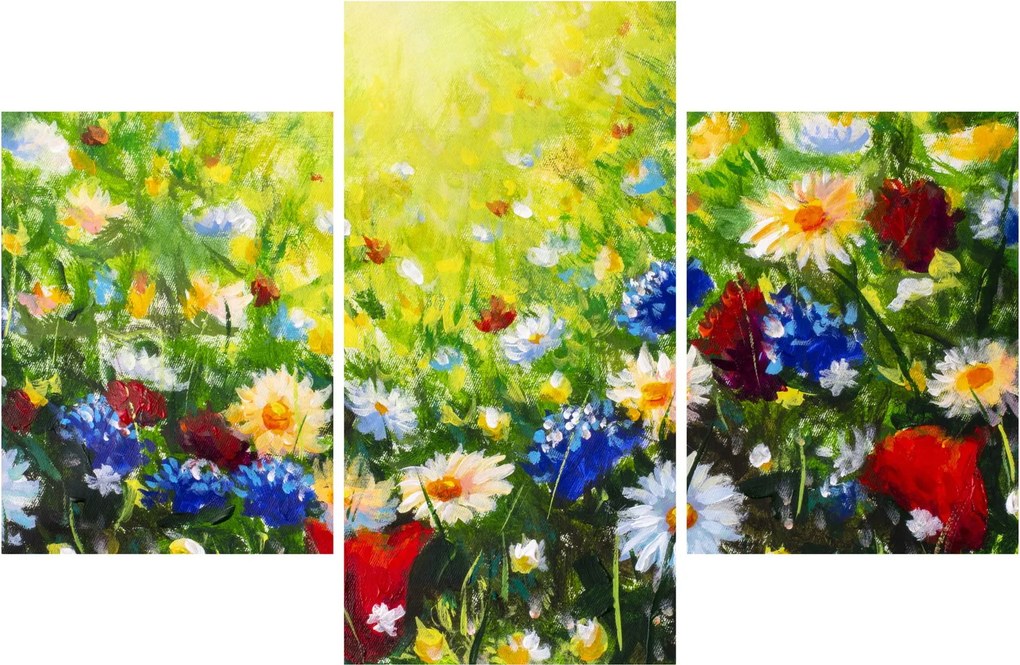 Obraz divokých kvetov (90x60 cm)
