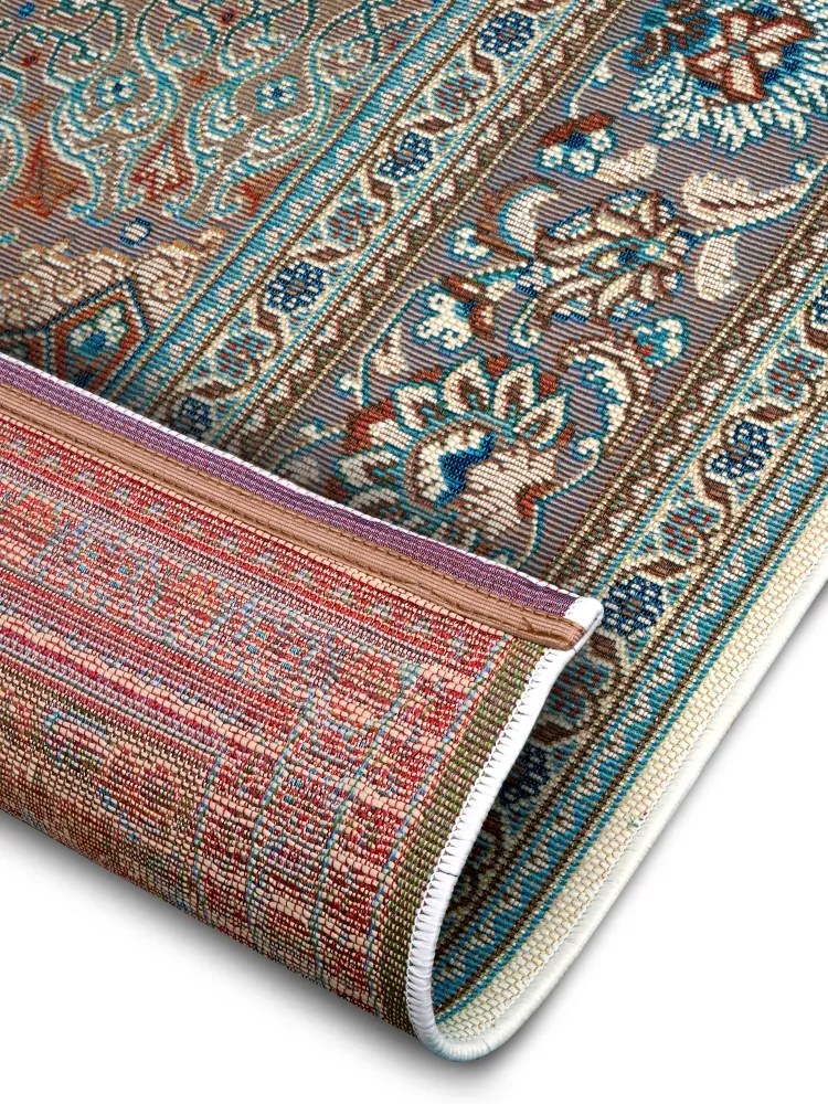 Hanse Home, Kusový koberec Flair 105718 Cream Beige – na von aj na doma, 80x165, modrá, chodba / predsieň