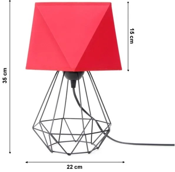 Stolná lampa DIAMENT 1xE27/60W/230V