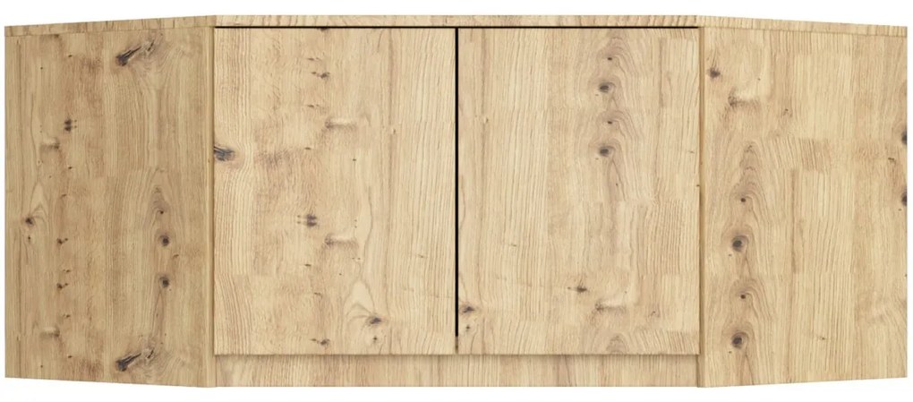Nadstavec na rohovú šatníkovú skriňu CLP 100 cm dub artisan