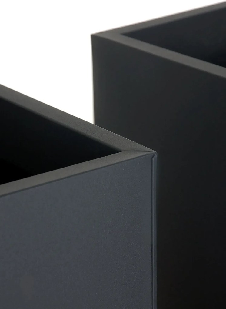 Kvetináč BLOCK, pozink, výška 80 cm, antracit, vr. zavlaž. systému