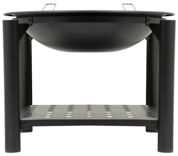 Prenosné ohnisko na drevo s roštom 48 cm