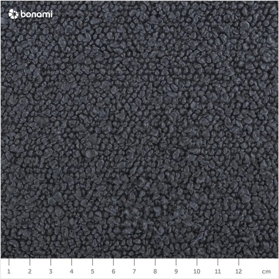 Tmavosivá rohová pohovka z textílie bouclé (ľavý roh) Molino – Micadoni Home