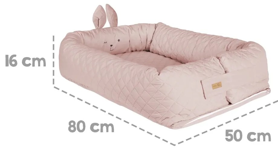 Ružové hniezdočko pre bábätko Roba style – Roba