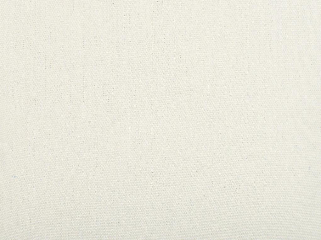 Bavlnená záhradná hojdacia sieť krémová biela VERCELLI Beliani