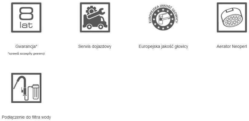 Laveo Claro, drezová batéria s filtrom vody h-412, čierna matná, LAV-BAK_798D