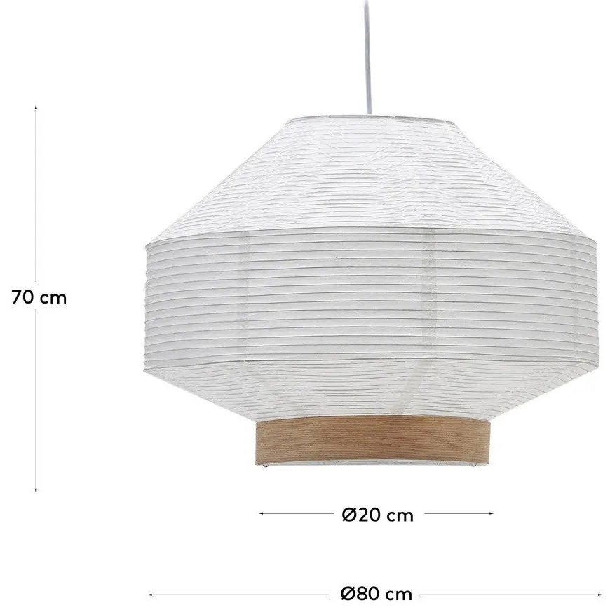 Biele tienidlo ø 80 cm Hila – Kave Home