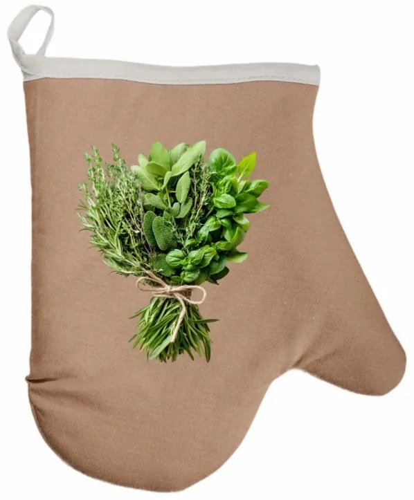 Kuchynská rukavica Minty EMI, hnedá