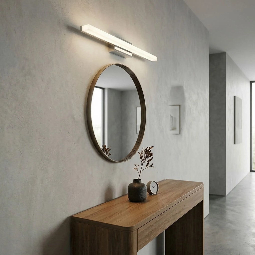 Toolight Toolight, LED nástenné svietidlo 60 cm, 9W, 500lm, 4000K, APP1846-1W, chrómová, OSW-66001