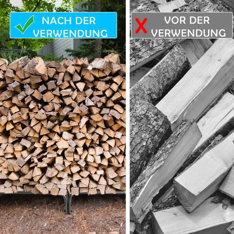 Stojan na palivové drevo vonkajší kovový 153 x 35,5 x 122,5 cm Stojan na palivové drevo s vodotesným krytom