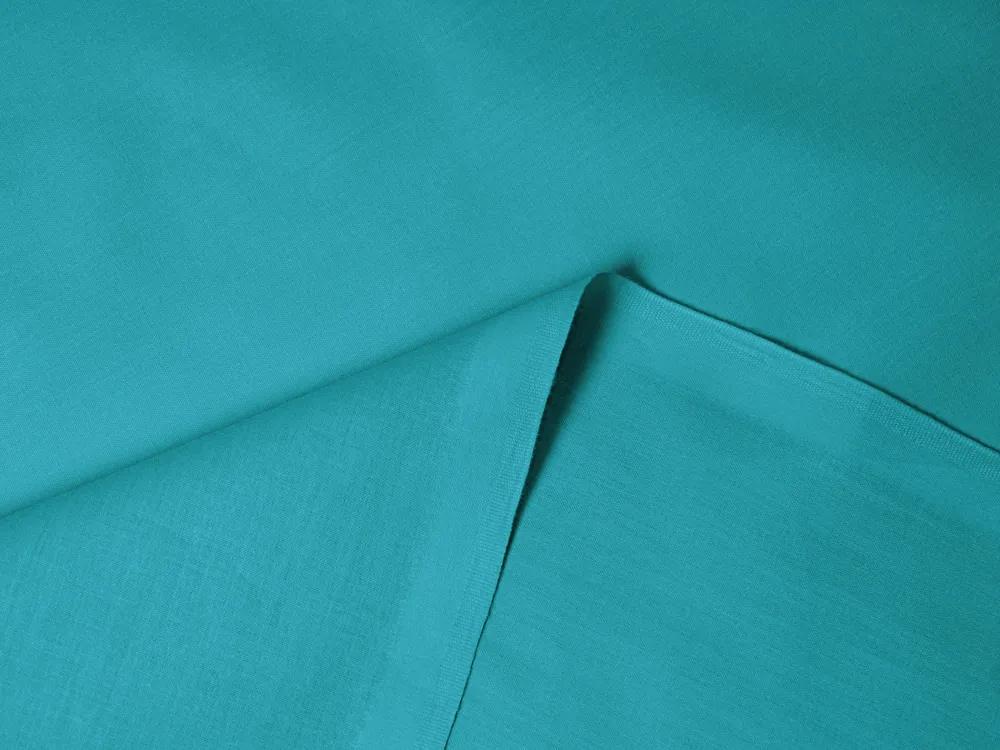 Biante Bavlnené jednofarebné posteľné obliečky Moni MOD-511 Tyrkysové Predĺžené 140x220 a 70x90 cm