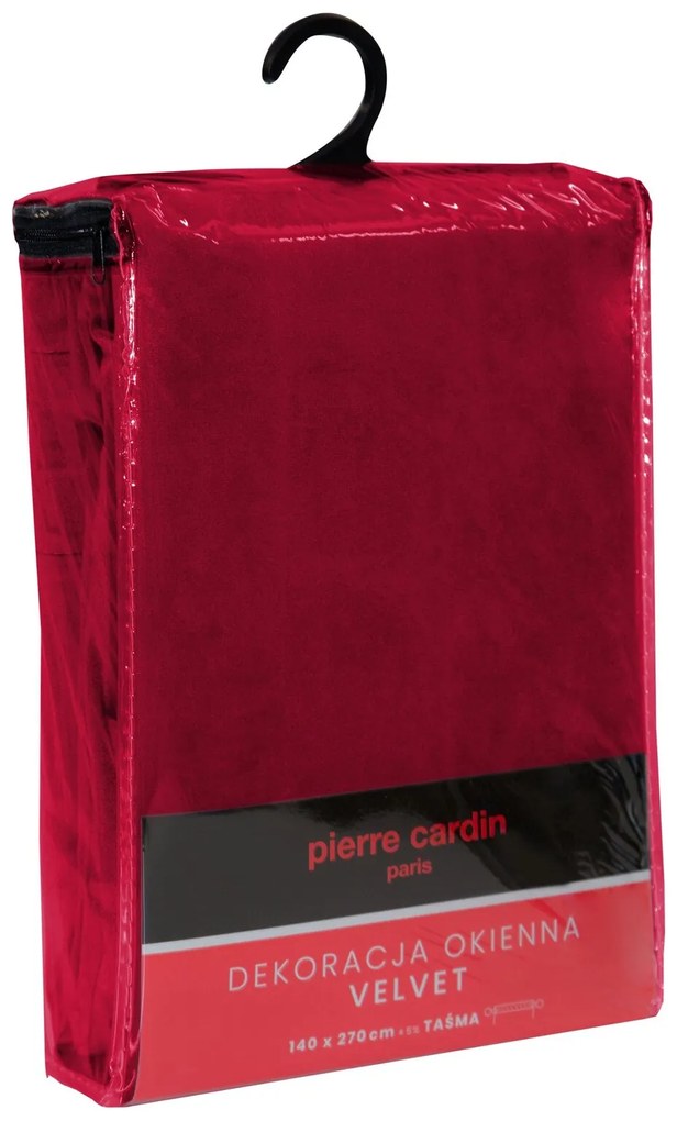 ZATEMŇOVACÍ ZÁVES NA PÁSKE PIERRE CARDIN SIBEL 140 X 270 CM BORDOVÁ