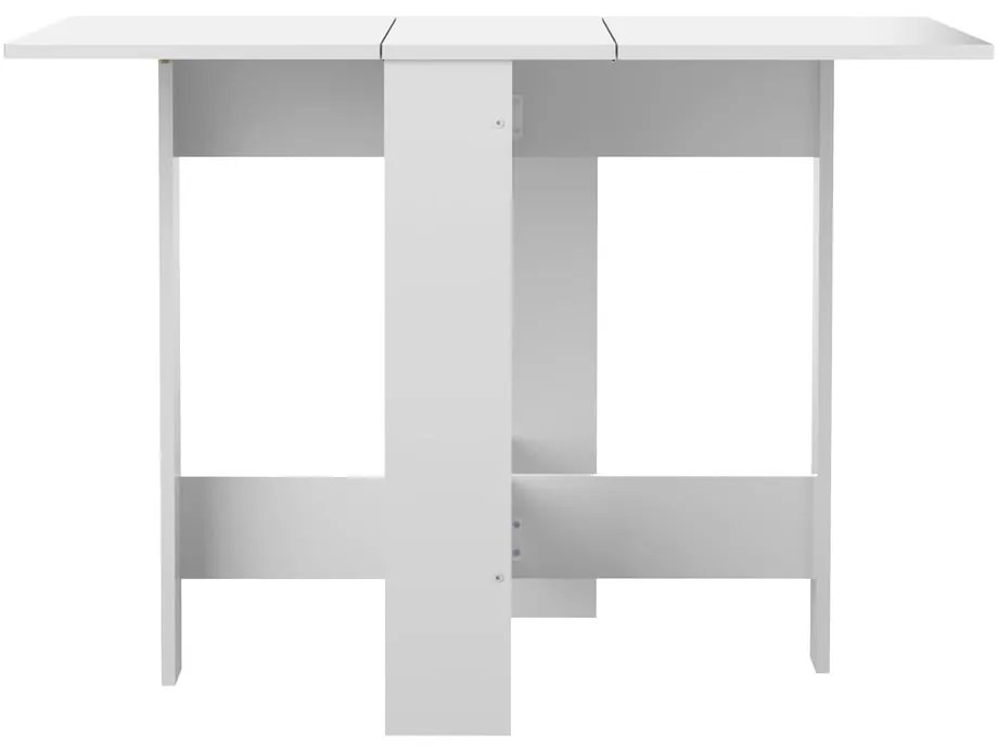 Rozkladací jedálenský stôl s bielou doskou 76x28 cm Papillon – TemaHome
