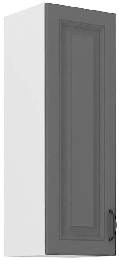 Kuchynská skrinka Stilo dustgrey/biely 30g/90 1f