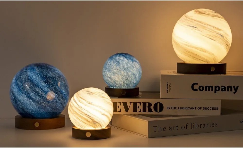 Hnedá/tmavo prírodná svetelná dekorácia na USB ø 8 cm Polar Cloud – Gingko