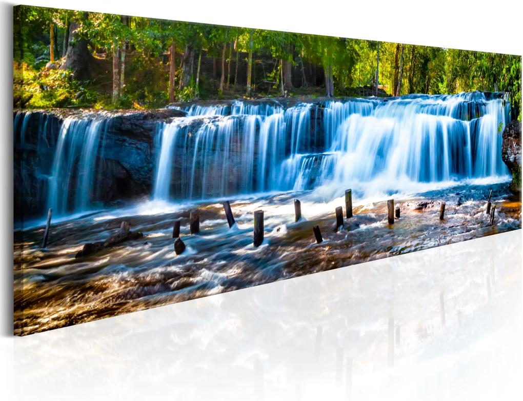 Obraz - Beautiful Waterfall 120x40