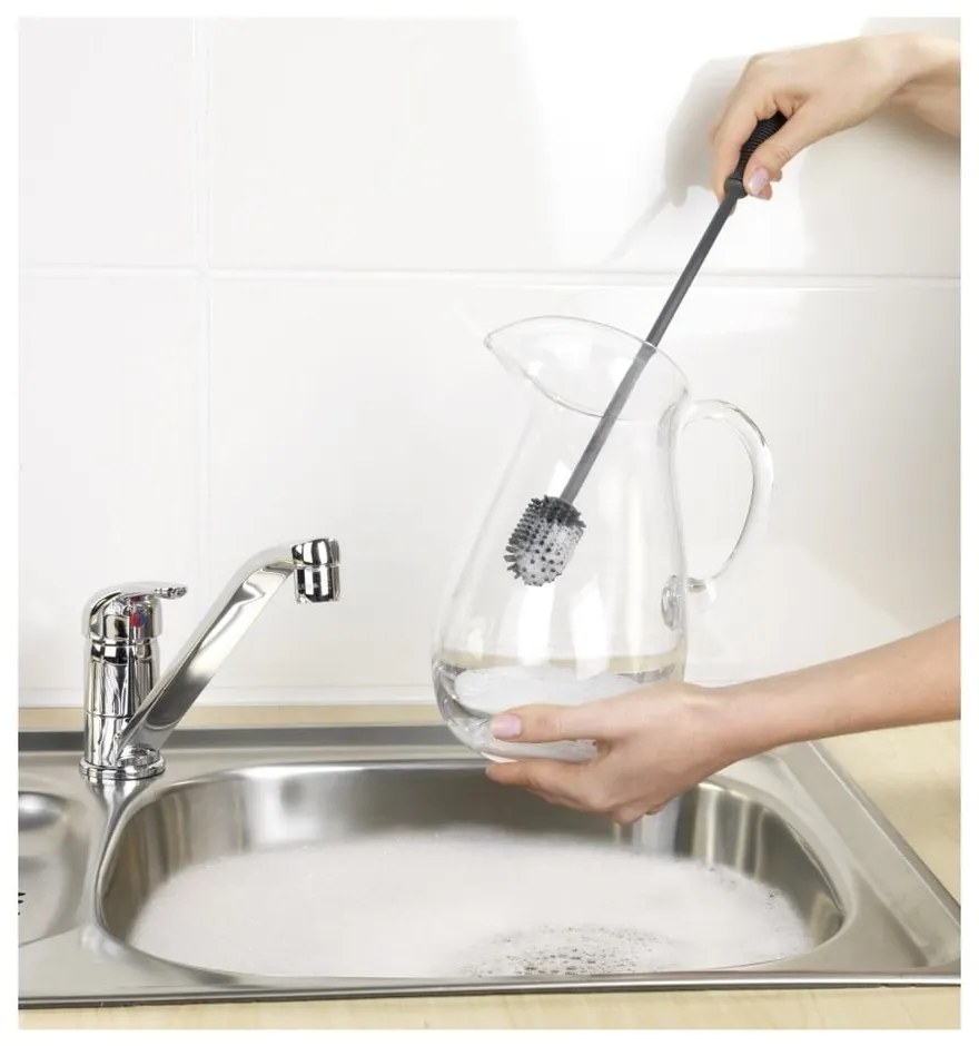 Silikónová kefa na umývanie Wenko Brush, dĺžka 38 cm