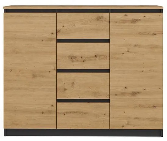 Komoda 2D4S Antracit/Artisan