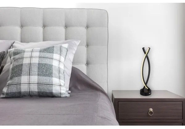 Globo 58457S - LED stmievateľná dotyková stolná lampa HELA LED/1W/3,7V čierna