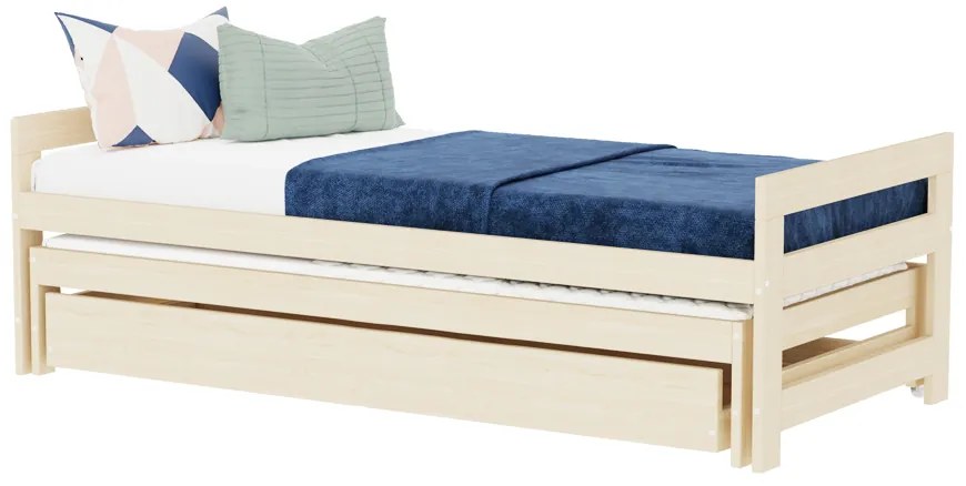 Jednolôžková posteľ SIMPLY 90x200 3v1 s prístelkou a úložným šuplíkom