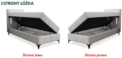 Jednolôžková posteľ 80 cm Hebara 1 (tmavosivá) (s roštom a matracom) (s úl. priestorom) (L). Vlastná spoľahlivá doprava až k Vám domov. 1103561