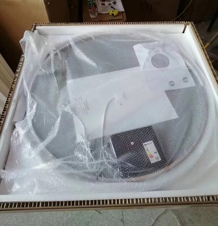 Erga Emma, okrúhle LED zrkadlo 80cm, čierny kovový rám, 1840 lm, 6500K, zadné osvetlenie, ERG-V01-201-8080-BK