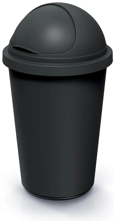 Odpadkový kôš COMPACTO ROLL 50 L čierny