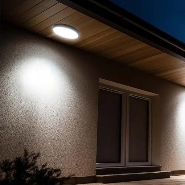 LED Kúpeľňové stropné svietidlo LED/36W/230V 4000K IP44 pr. 29,5 cm čierna