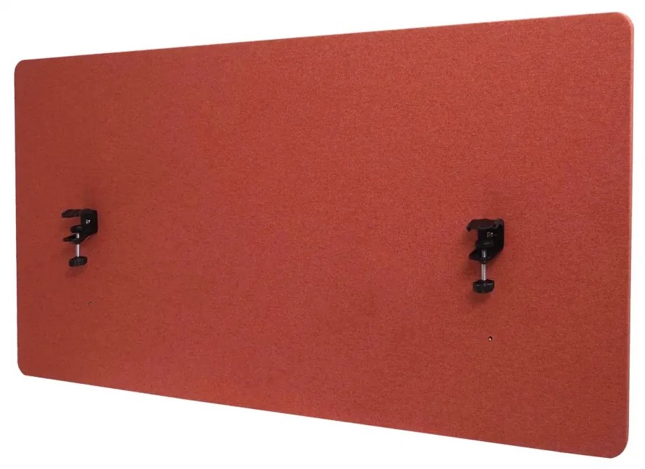 Akustický panel na stôl HWC-G75 - dvojstenná látka/textil - 60x120 - hnedá