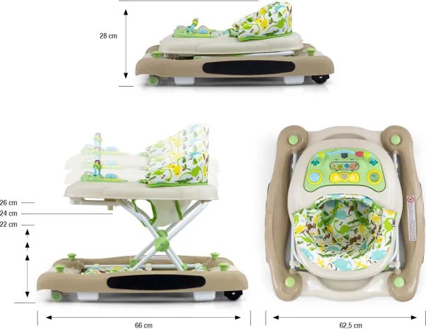 Detské chodítko Patrol Plus dinosaury