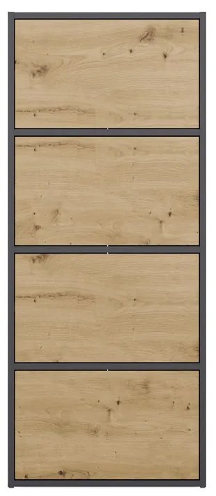 Skrinka Afoctera 1 (antracit + dub artisan). Akcia -20%. Vlastná spoľahlivá doprava až k Vám domov. 1132878
