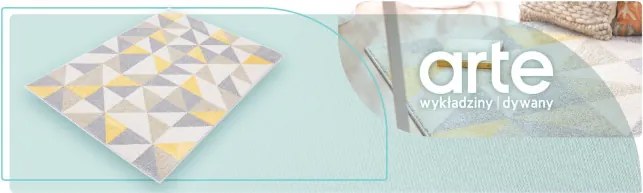 Koberec Agnella Funky Top Super Trojuholníky svetlosivý