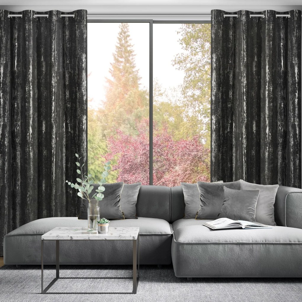 ZÁVES NA KRÚŽKOCH LIBI 140X250 CM VZOROVANÁ