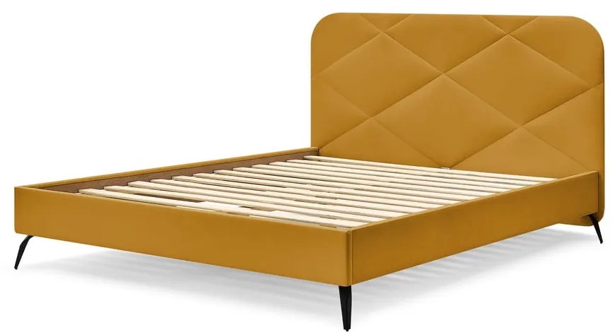 Čalúnená dvojlôžková posteľ s roštom 140x190 cm Prune – Bobochic Paris