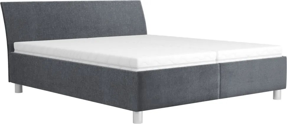 Posteľ Bali 160x200 cm, dymovo šedá látka