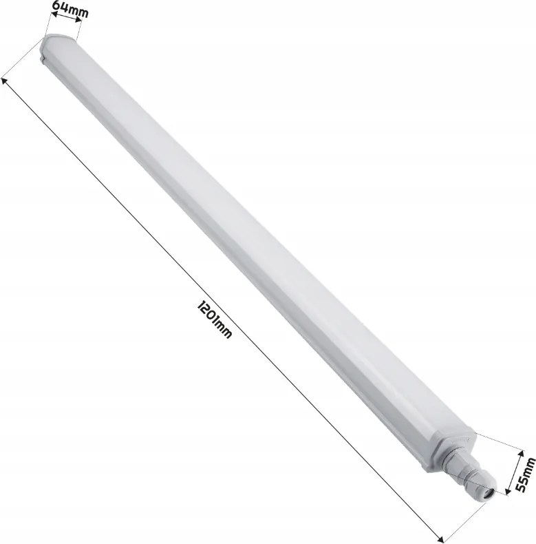 Hermetické LED svietidlo 30W 6500K 3600lm 120cm Phillips na prisadenú montáž do garáže