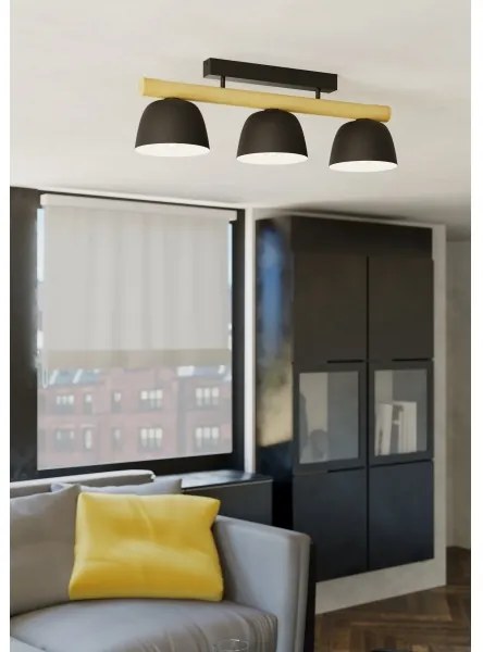 Eglo 43738 - Prisadený luster SHERBURN 3xE27/40W/230V