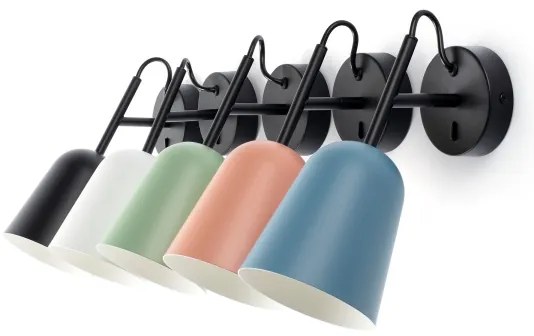 FARO 28274 - Nástenná lampa STUDIO 1xE14/8W/230V modrá/čierna