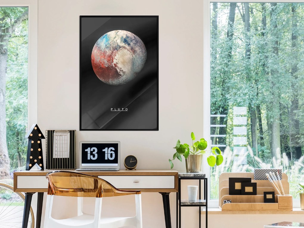 Artgeist Plagát - Pluto [Poster] Veľkosť: 20x30, Verzia: Čierny rám s passe-partout