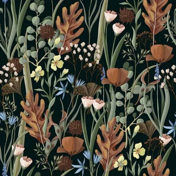 DEKORNIK Folk Meadow - Tapeta