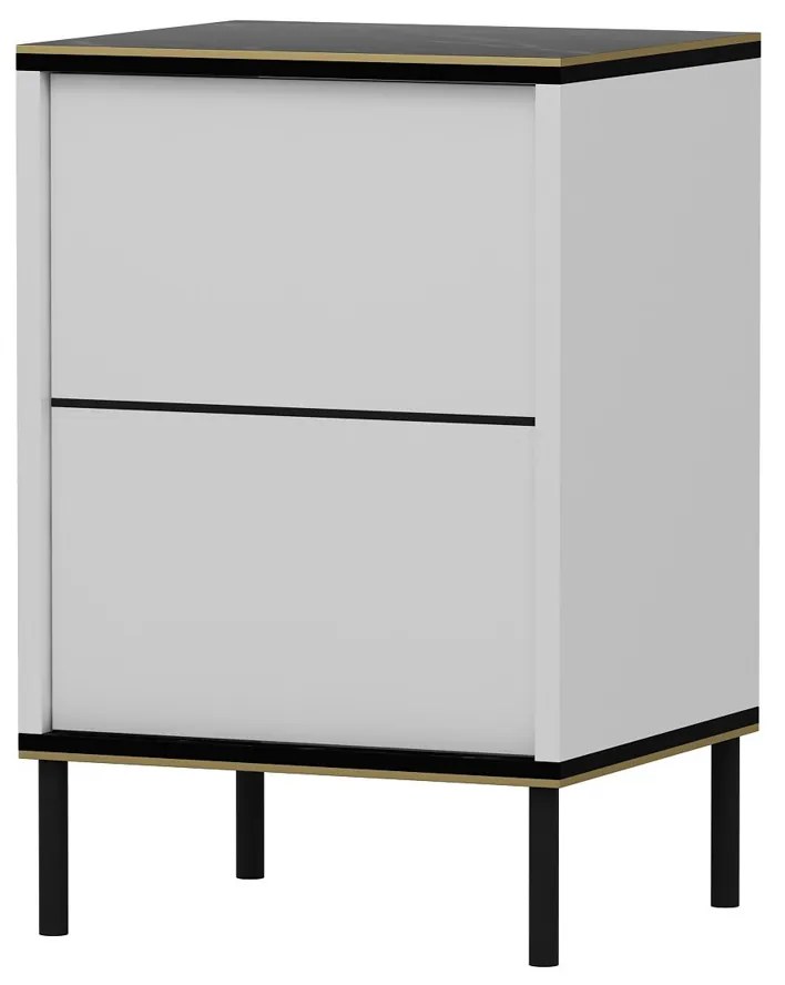 Nočný stolík Imaj White Marble