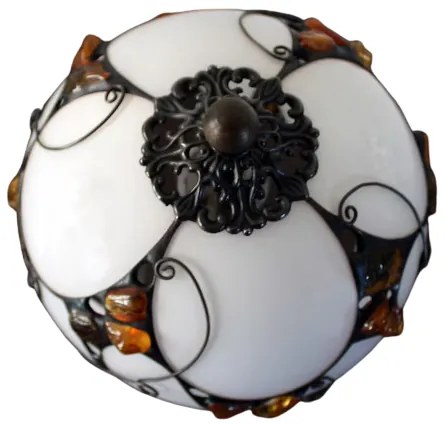 Jantarová lampa Tiffany 36*20Ø AMBER