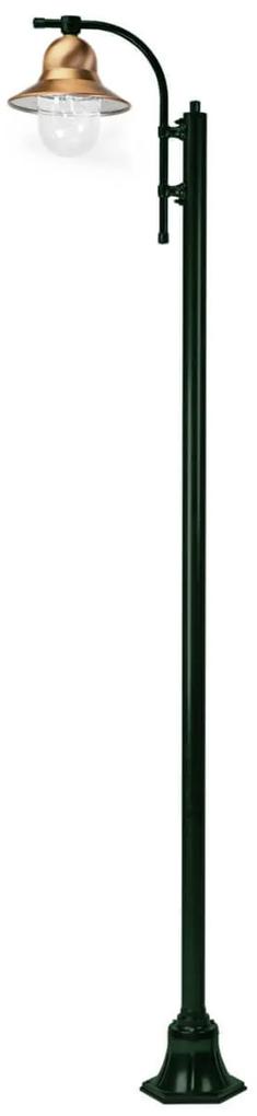 1-plameňové stĺpové svietidlo Toscane 240 zelené